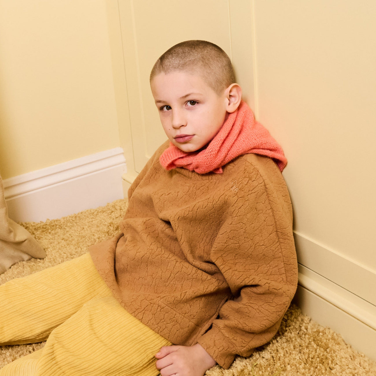 Riverson Cotton Teddy Sweatshirt (Brown)